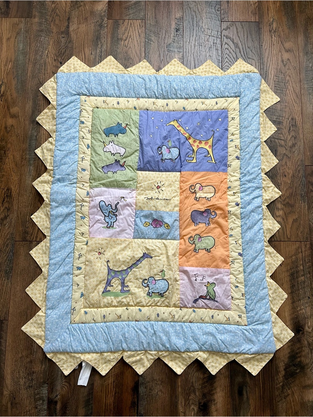 John Lennon Carters Baby Blanket Quilt Vintage